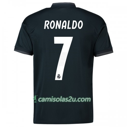 Camisolas de Futebol Real Madrid Ronaldo 7 Equipamento Alternativa 2018/19 Manga Curta Camisolas de Futebol Real Madrid Ronaldo 7 Equipamento Alternativa 2018/19 Manga Curta
